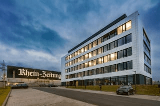 Besuch des Verlagsgebäudes der Rhein-Zeitung